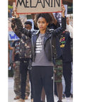 Grown-ish S04 Zoey Johnson Black Leather Jacket