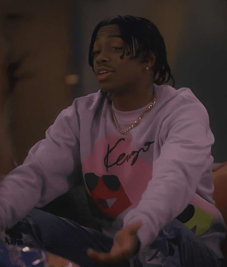 Grown-ish S05 Ceyair J Wright Purple Sweatshirt