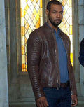 Shadowhunters Isaiah Mustafa Brown Leather Jacket