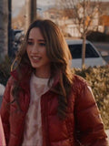 Zenia Marshall It’s a Wonderful Knife Red Puffer Jacket