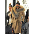 Jennifer Lopez Shearling Coat