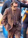 Joker 2024 Joaquin Phoenix Brown Suit