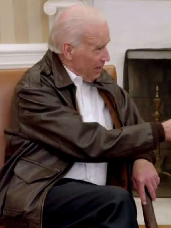 Joe Biden Brown Aviator Jacket