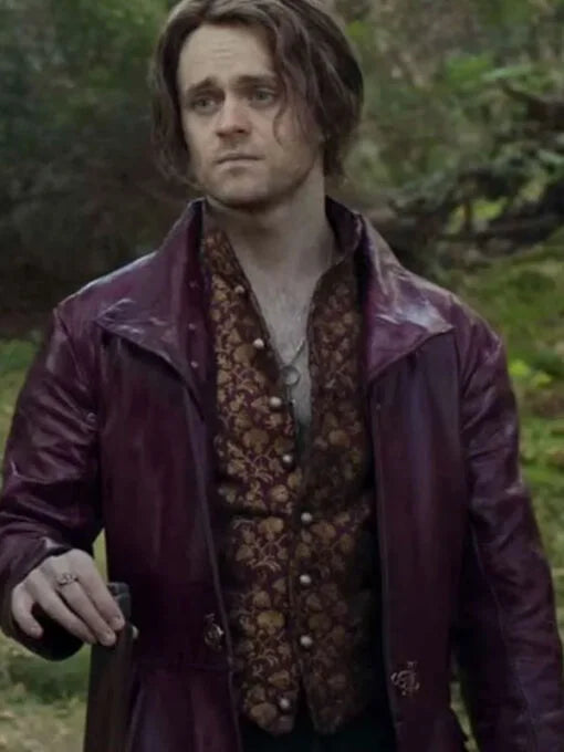 The Witcher S03 Joey Batey Leather Coat