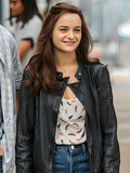 Joey King The Kissing Booth 3 Black Leather Jacket