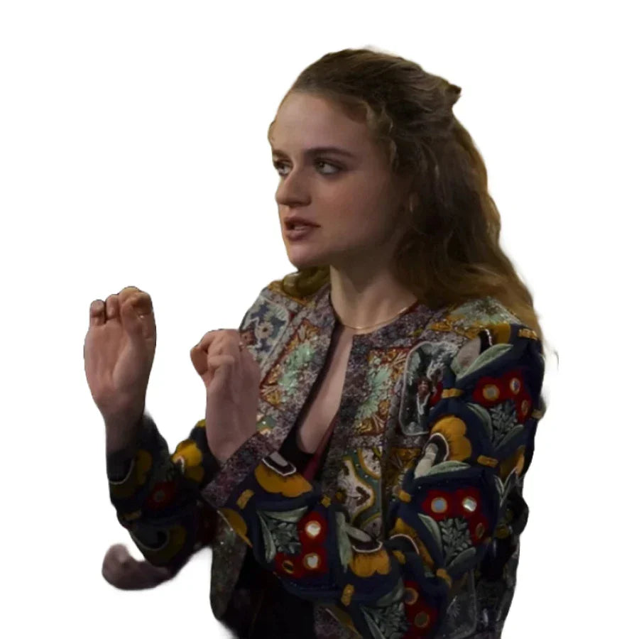Joey King A Family Affair 2024 Floral Jacket