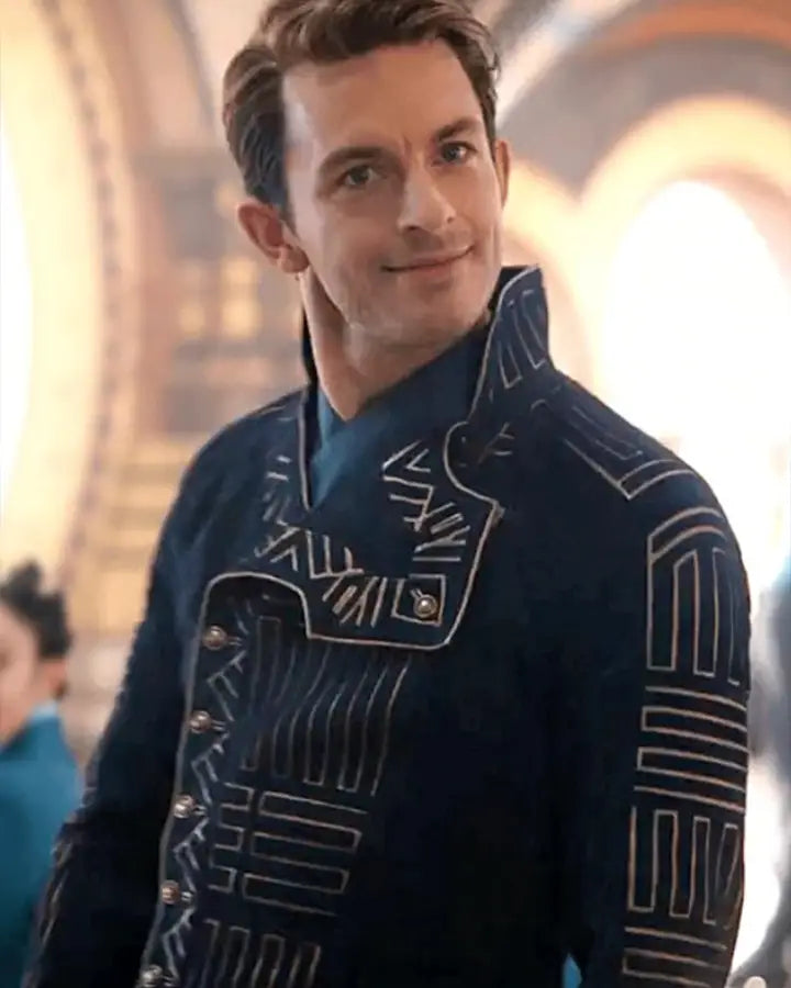 Jonathan Bailey Wicked 2024 Blue Jacket