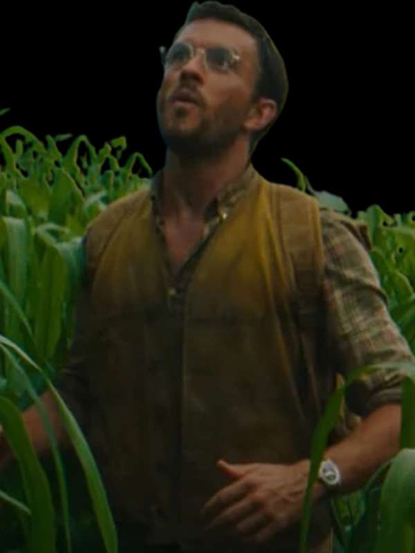 Jonathan Bailey Jurassic World Rebirth Brown Vest