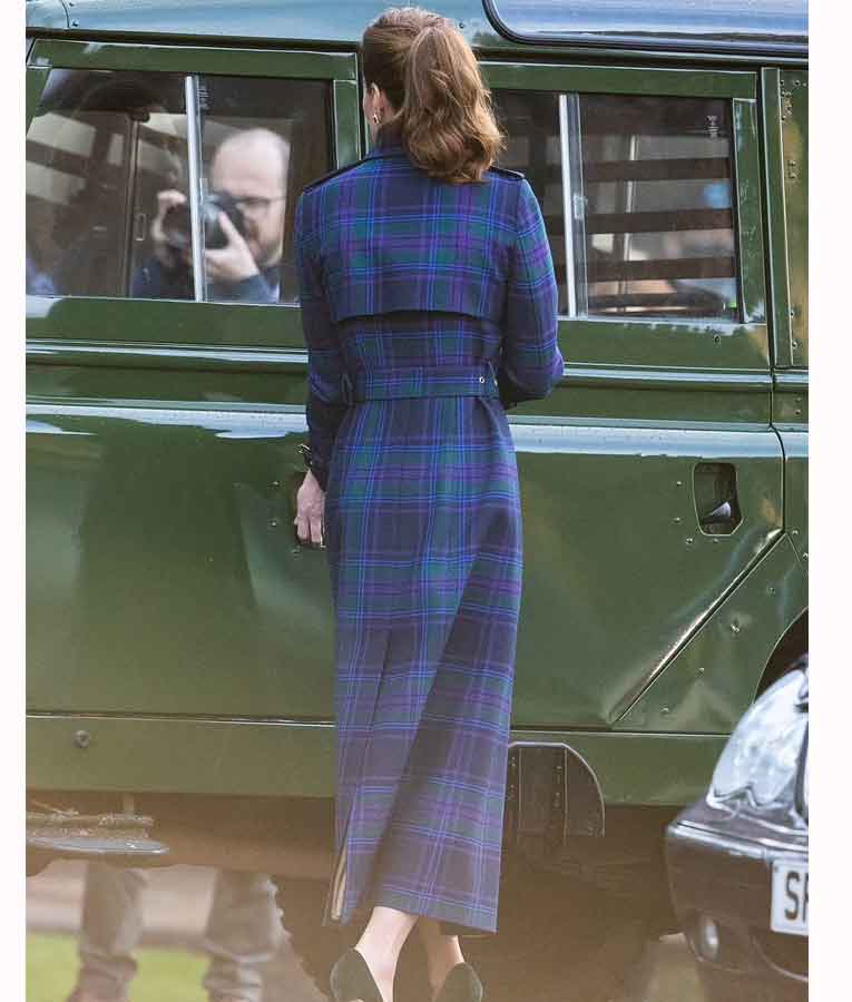 Kate Middleton Holland Cooper Tartan Coat