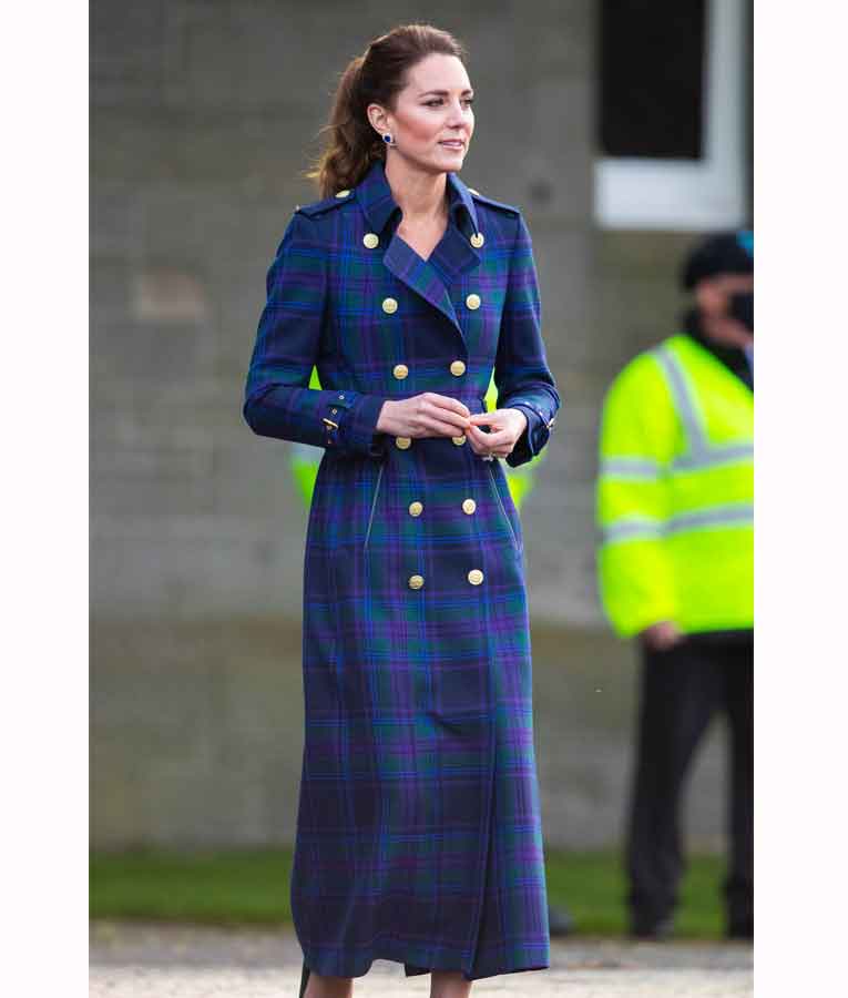 Kate Middleton Holland Cooper Tartan Coat