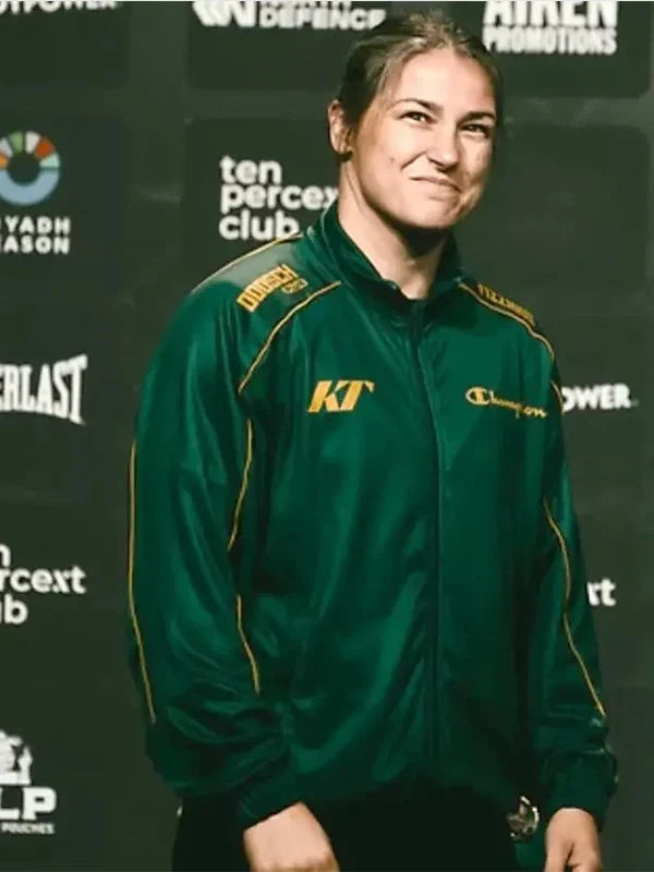 Croke Park Conference Katie Taylor Green Jacket