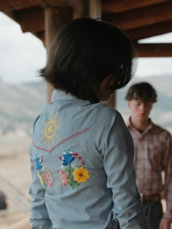 Yellowstone S05 Monica Dutton Floral Shirt
