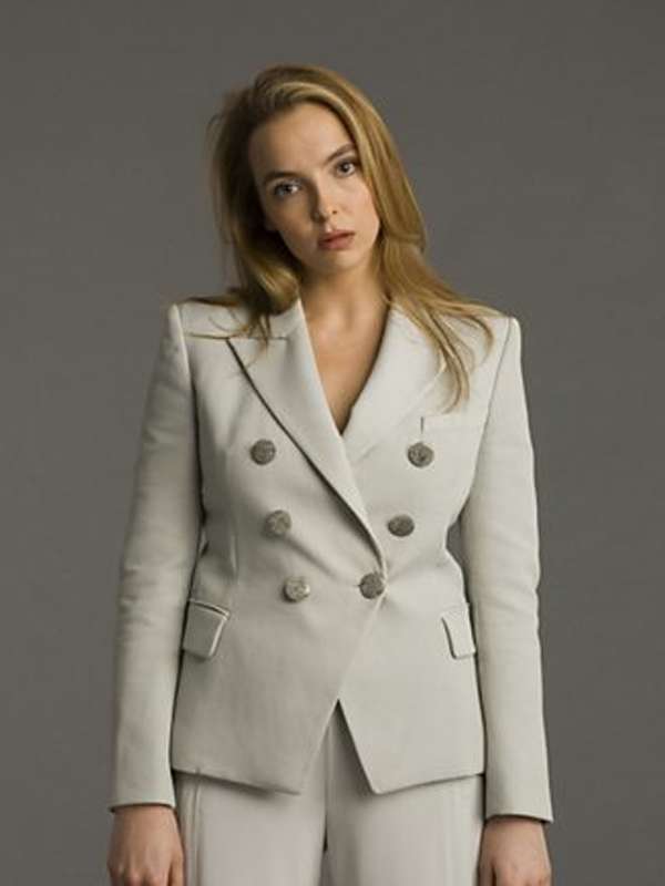 Jodie Comer Killing Eve White Blazer