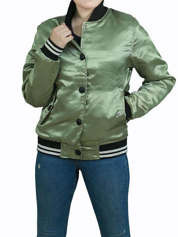 Jodie Comer Killing Eve Satin Jacket