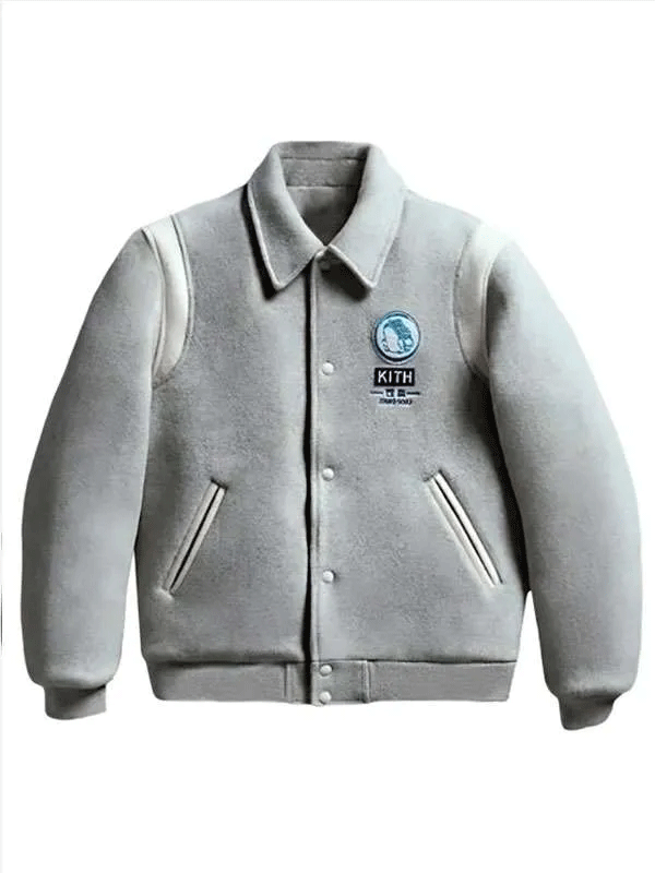 Kith x Jinro Soju Grey Varsity Jacket