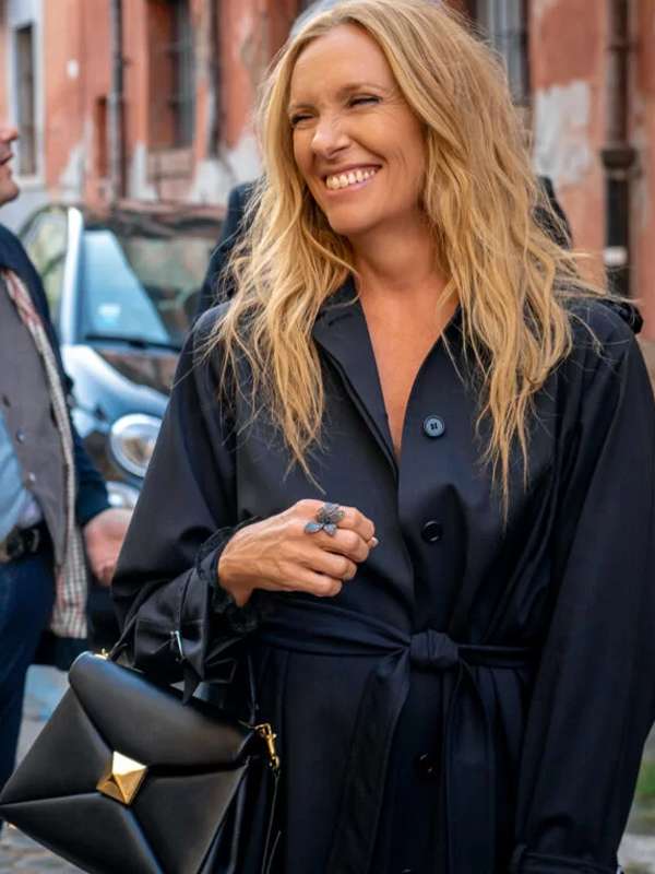Mafia Mamma 2023 Kristin Black Trench Coat