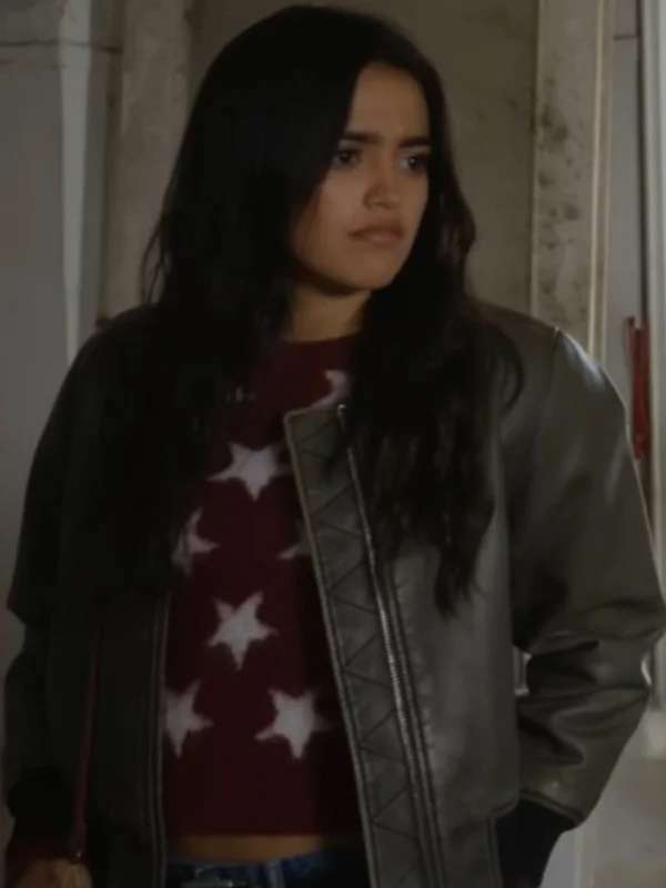 Maia Reficco La Dolce Villa Leather Bomber Jacket