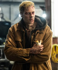 Locked Bill Skarsgard Brown Jacket