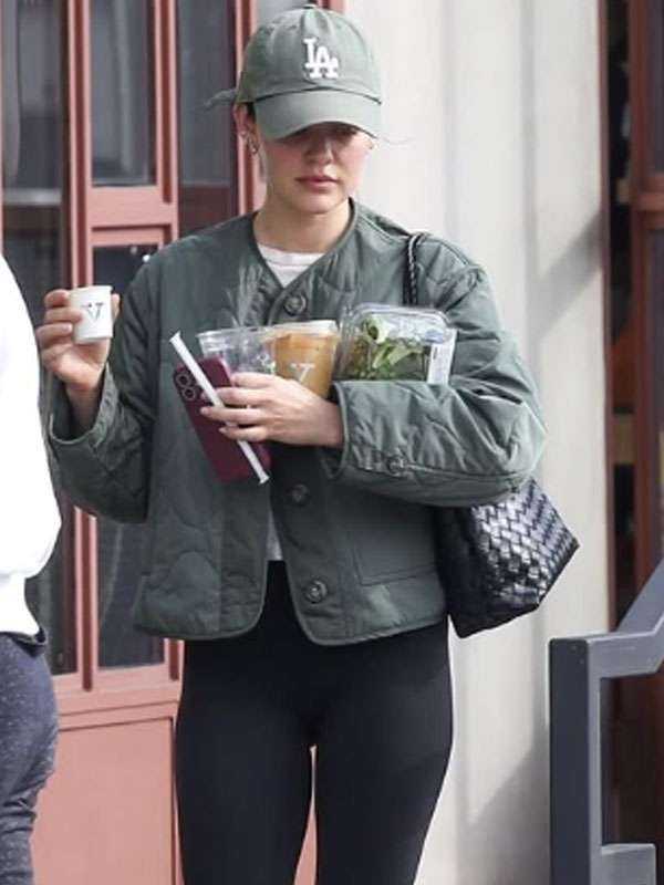 Lucy Hale Studio City 2025 Green Jacket