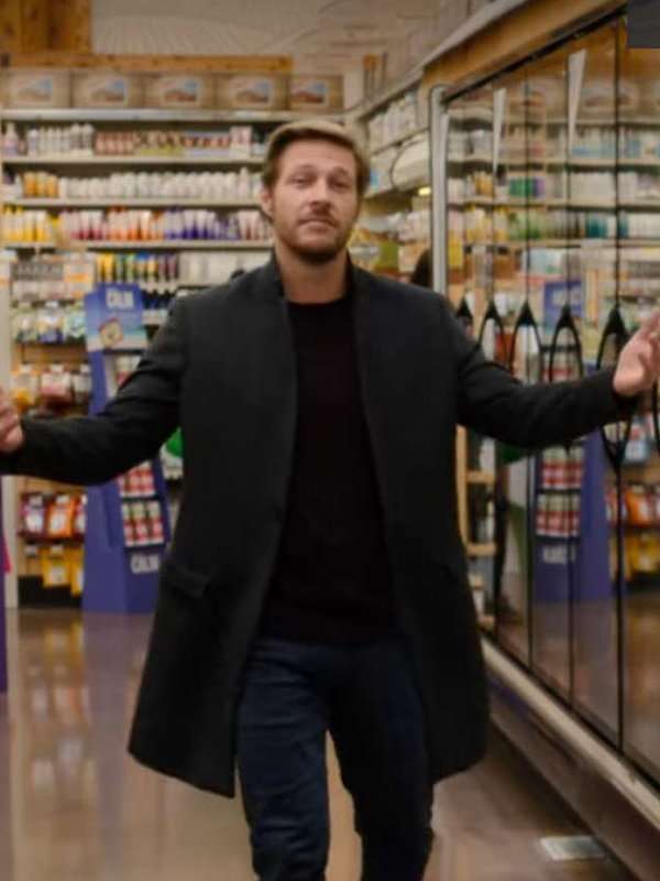 Luke Bracey Holidate 2020 Grey Coat
