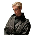 Maxxxine 2024 Elizabeth Debicki Black Leather Coat