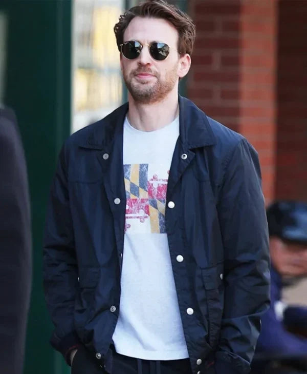 Materialists Chris Evans Blue Jacket