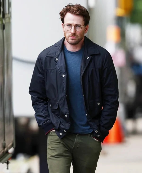 Materialists Chris Evans Blue Jacket