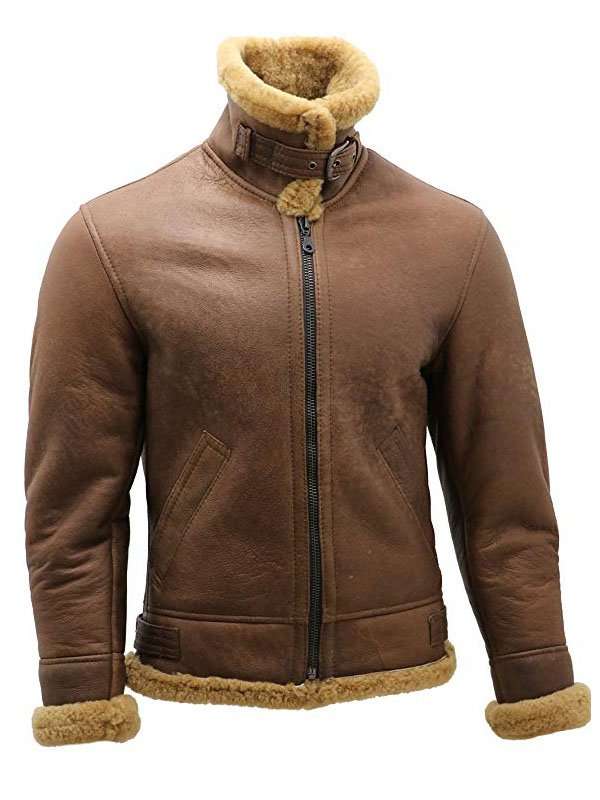 WWII Flight Aviator Bomber Shearling Jacket