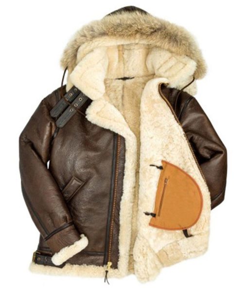 Men’s B3 Hooded Shearling Coat