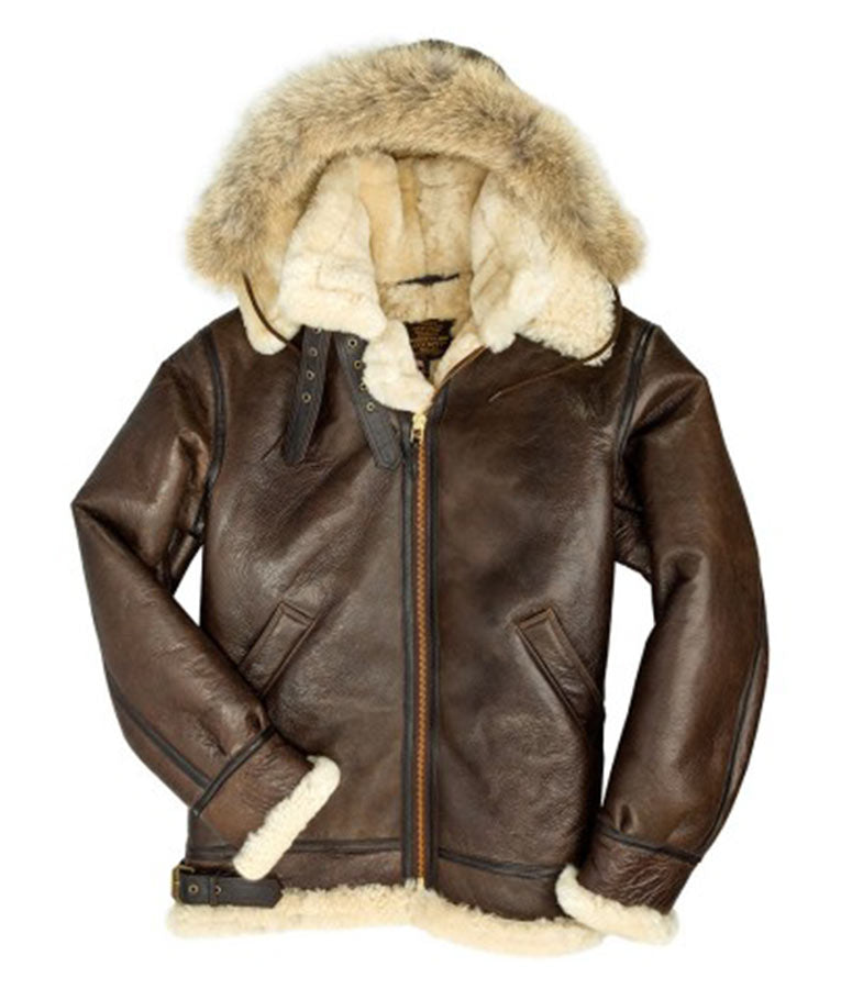 Men’s B3 Hooded Shearling Coat