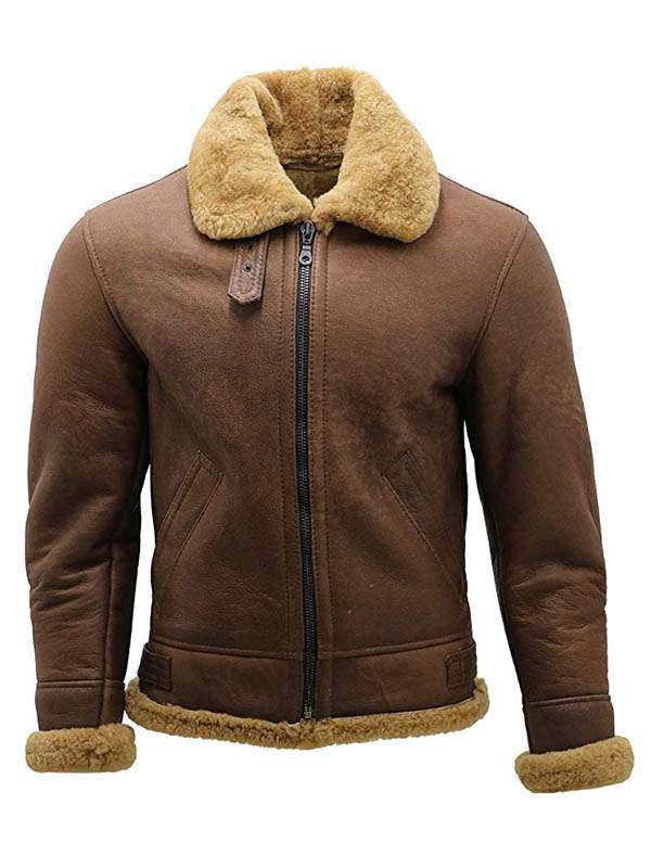 WWII Flight Aviator Bomber Shearling Jacket