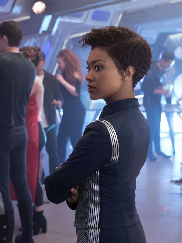 Sonequa Martin Green Star Trek Discovery Blue Jacket