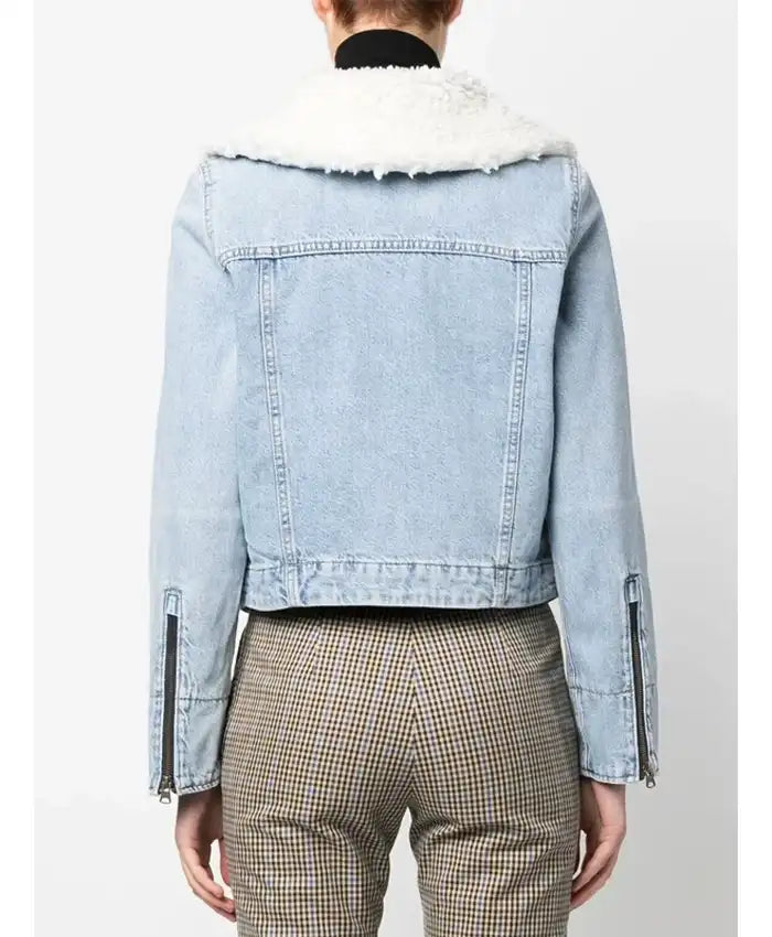 Millie Gibson Doctor Who Denim Sherpa Jacket