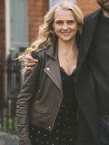 Teresa Palmer Mix Tape Black Leather Jacket