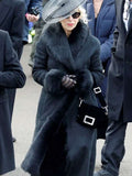 Maeve Harrigan MobLand  Black Leather Coat