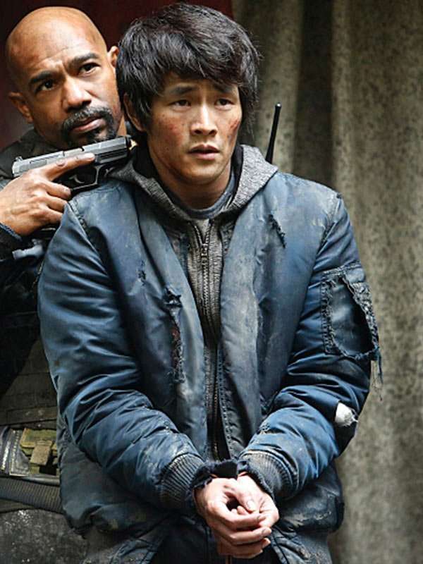 The 100 Christopher Larkin Blue Bomber Jacket