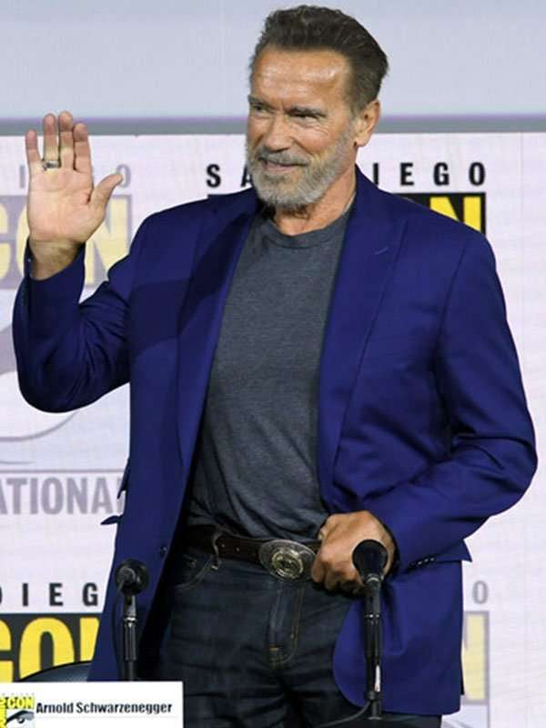 Terminator: Dark Fate Event Arnold Schwarzenegger Blue Tuxedo