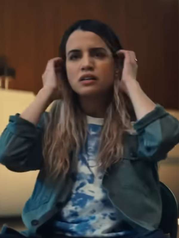 Natalie Morales My Dead Friend Zoe 2025 Grey Jacket