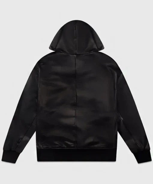 Drake OVO Leather Hoodie