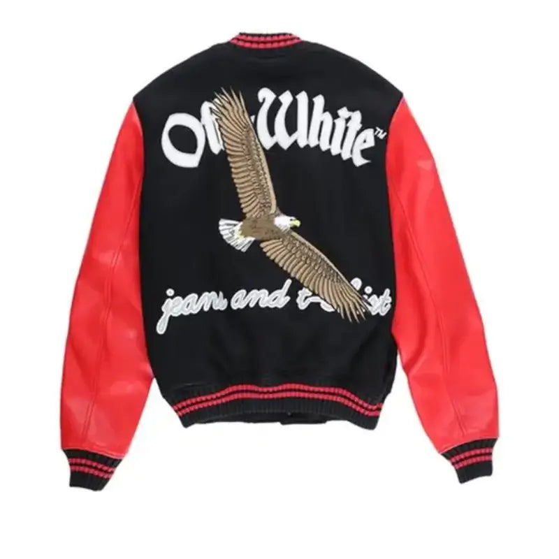 Shop ff-White Varsity 23 Eagle Jacket