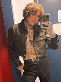 Oli Sykes BRIT Awards 2024 Black Leather Jacket