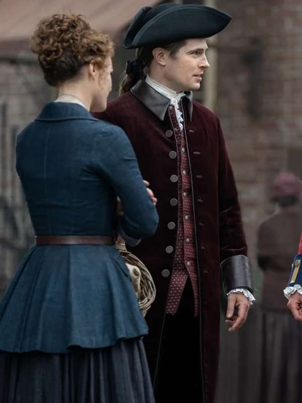 Lord John Grey Outlander S07 Maroon Coat