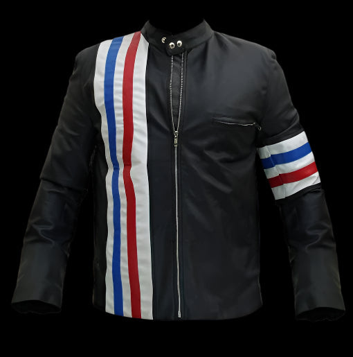 Peter Fonda Easy Rider US Flag Leather Jacket
