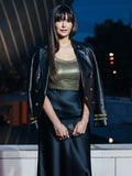 Nina Dobrev Paris Olympics Event Black Blazer