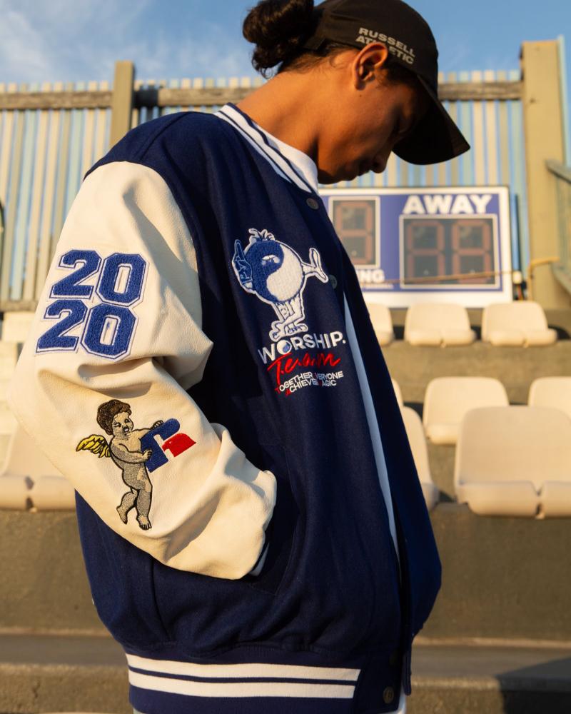 Team Spirit Letterman Levitation Blue Jacket