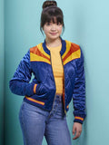 Peyton Elizabeth Lee Prom Pact Blue Bomber Jacket