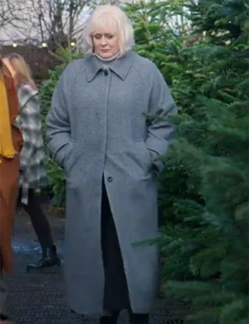 Reed Black Doves S01 Grey Wool Coat