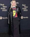 Reneé Rapp Best New Artist Black Leather Coat