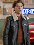Riverdale Season 6 Jughead Jones Sherpa Leather Jacket