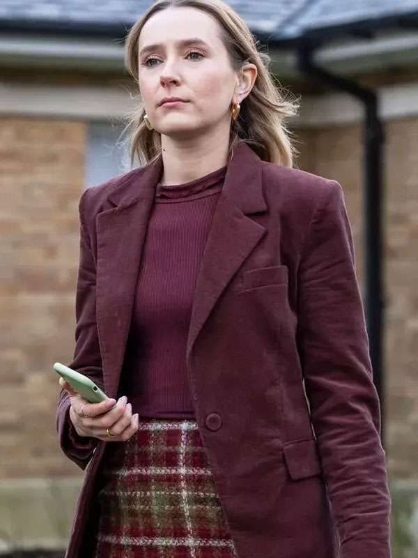 Code Of Silence Rose Ayling-Ellis Maroon Blazer